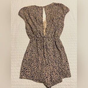Cheetah Print Romper